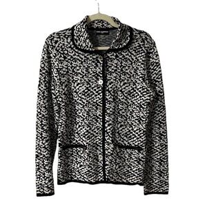 ⭐️ Karl Lagerfeld black and white cardigan/ top- size Medium